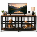 Advwin 2-in-1 Heavy-Duty Dog Crate Furniture for 2 Dogs