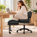 Advwin Cross-Legged Office Chair PU Leather