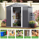 Advwin Garden Shed Outdoor Storage Shed 131x195x186cm