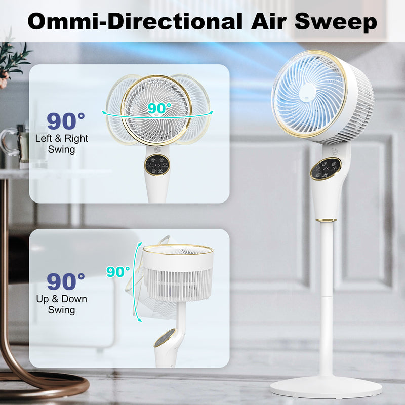 Advwin Fans Advwin Portable Pedestal Fan Air Circulator Fan