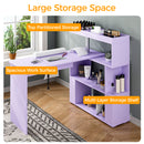 Advwin Manicure Table with Dust Collector Rotating Reversible