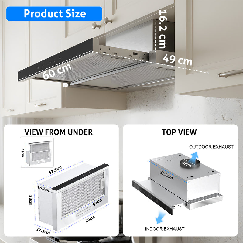 Advwin Range Hood 60cm 600mm