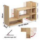 Advwin Adjustable Desktop Bookshelf Organizer