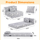 Advwin 3-in-1 Toddler Folding Sofa Bed with Pillow