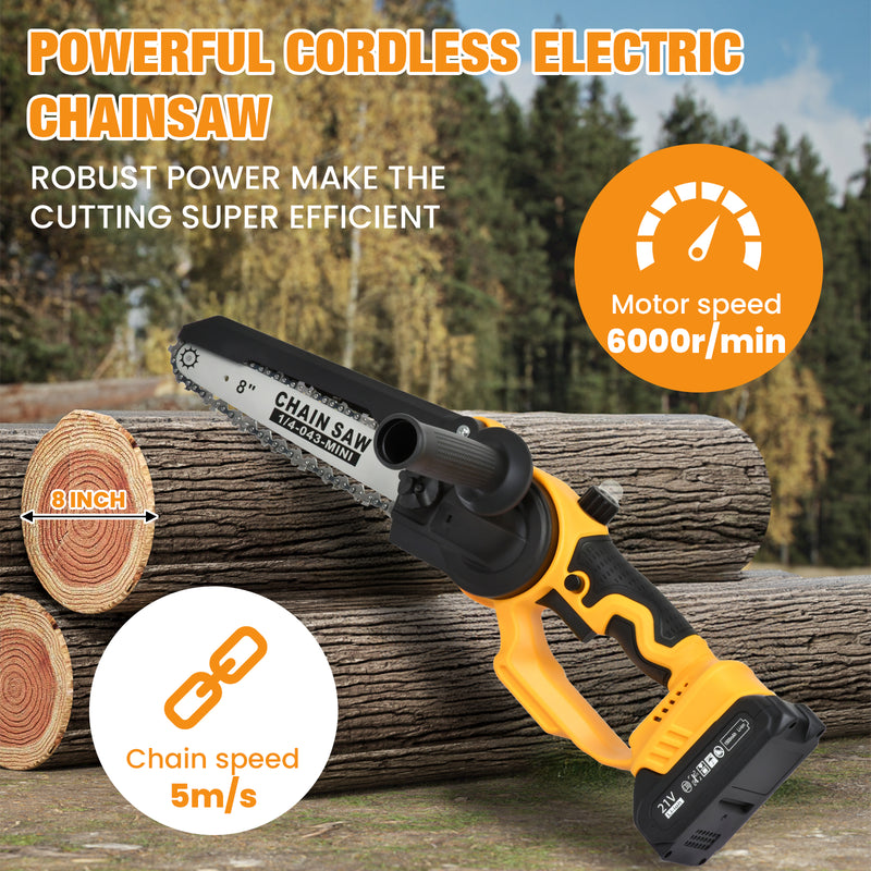 Advwin 6"+8" Electric Cordless ChainSaw