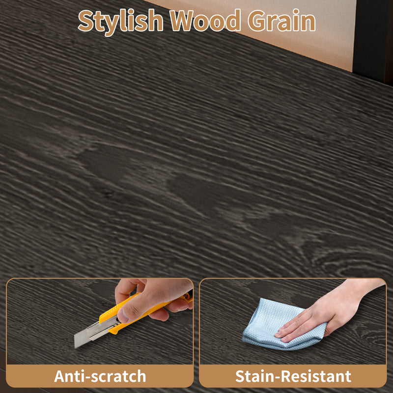 Advwin TV Stand with Built-in Mount & LED Lights 115cm