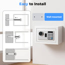 Advwin 7.2L Digital Safe Box with Keypad & Keys