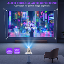 Advwin 1080P Mini Projector with WiFi6 & BT5.4