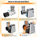 Advwin 8-IN-1 Electric Cheese Grater Multi Meat Grinder