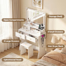 Advwin Makeup Vanity Desk with Charging Station