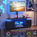 Advwin 130cm LED TV Cabinet with Power Outlet