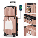 Advwin 20"+14" Hardshell Luggage Set with Silent Wheels