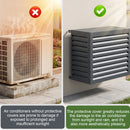 Advwin Metal Outdoor AC Cover 110.5×57×90cm
