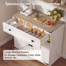 Advwin Sideboard Buffet Cabinet with Adjustable Shelves