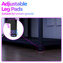 Advwin L Shaped Gaming Desk with LED Lights 148cm