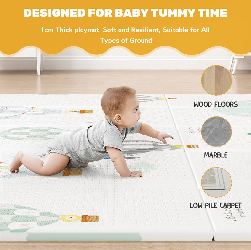 Advwin Foldable Baby Play Mat Parachute