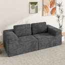 Advwin 190cm Modular Loveseat Sofa Chenille Fabric