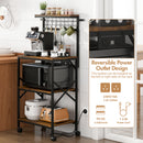 Advwin 4 Tiers Kitchen Bakers Rack with Power Outlet (Pre-Order)