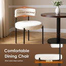 Advwin Dining Chairs Set of 4 Velvet White (Pre-Order)
