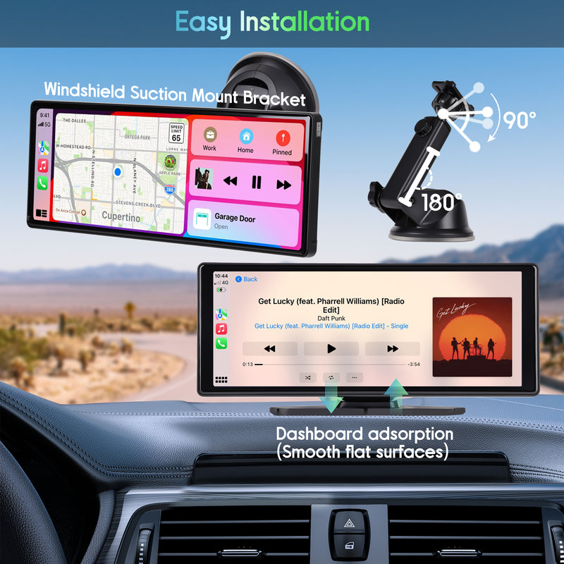 Advwin 10.26" Wireless CarPlay & Android Auto GPS System