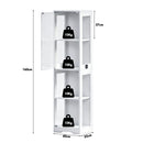 Advwin 4 Tier LED Glass Display Cabinet 160cm
