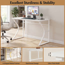 Advwin 120cm Computer Desk with 2 Cable Holes