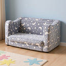 Advwin 2-in-1 Foldable Toddler Couch for Kids