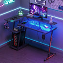 Advwin L Shaped Gaming Desk with LED Lights (Pre-Order)