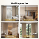 Advwin No Drill Adjustable Curtain Rod Room Divider Black (Pre-Order)