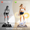 Advwin Side-To-Side Mini Stepper with Resistance Cords & Mat
