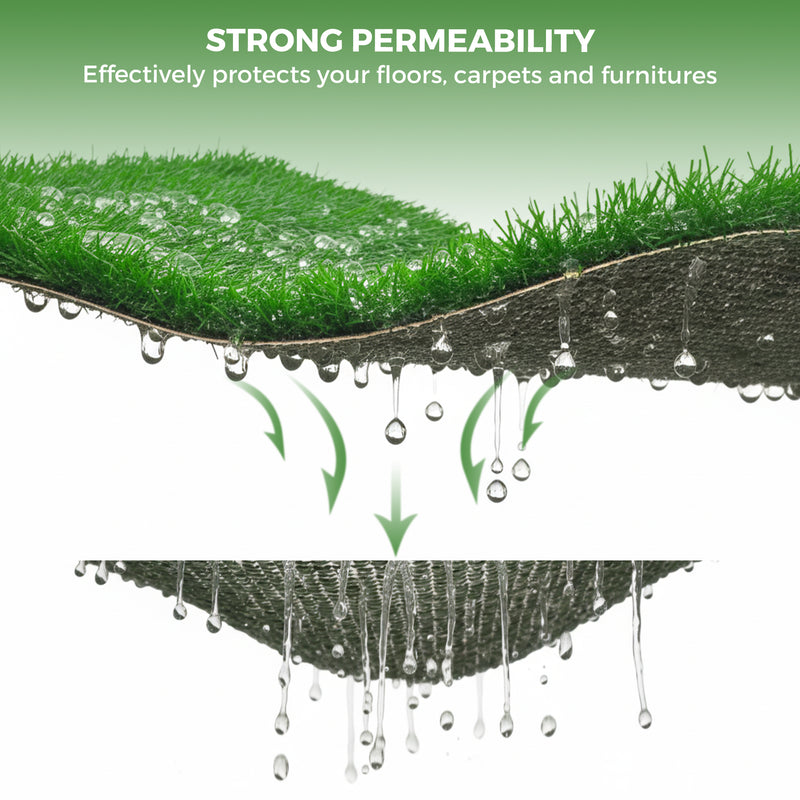 Advwin Dog Potty with Pee Baffle 76cm x 50cm