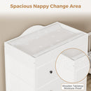 Advwin Baby Change Table w/ 6 Storage Drawers
