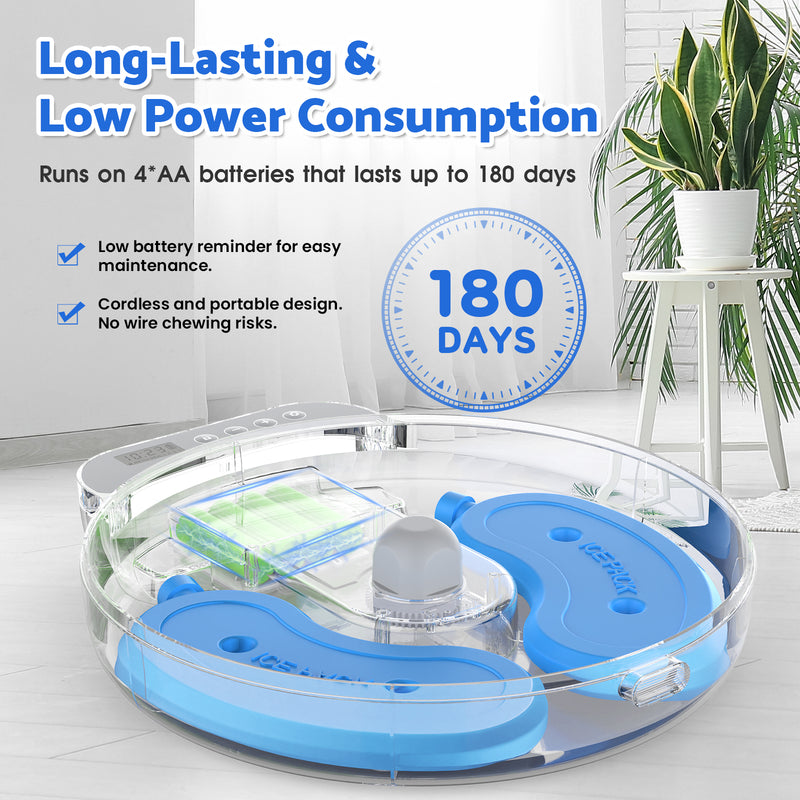 Advwin Automatic Cat Feeder Pet Food Dispenser