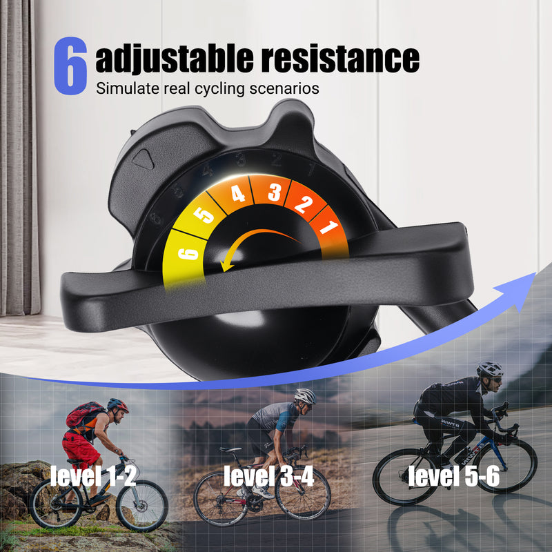 Advwin Magnetic Bike Trainer Stand 6-Level Resistance