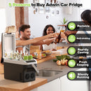 Advwin 22L Portable Car Fridge -9℃~+65℃ Black