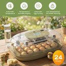 Advwin 24 Eggs Incubator with Automatic Turning & Egg Candler