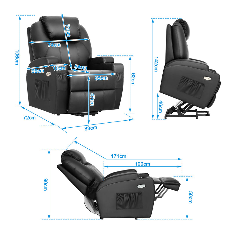 Advwin Massage Chair Electric Lift Recliner Chair