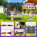 Advwin 12FT Outdoor Trampoline for Kids w/ Sprinkler
