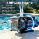 Advwin 2.7HP Pool Pump 2000W Self Priming High Flow Pump