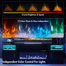 Advwin 178cm Fireplace TV Stand with 90cm Electric Fireplace