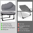 Advwin Folding Camping Cot w/ 6-Position Adjustable Backrest