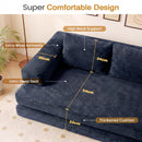 Advwin Folding Sofa Bed Convertible Floor Loveseat Sofa (Pre-Order)