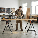 Advwin 2PCS Heavy Duty Folding Sawhorse w/ Adjustable Height