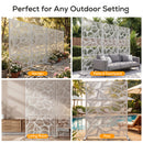 Advwin Leaf Metal Privacy Screen 119x183.5cm