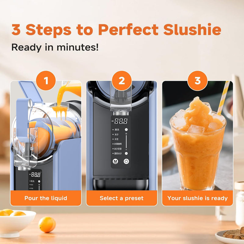Advwin Slushie Machine 2L Ice Crusher with 5 Modes