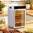 Advwin 18 Trays Fruit & Meat Dehydrator Stainless Steel