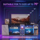 Advwin 160cm LED TV Unit with Adjustable Glass Shelves