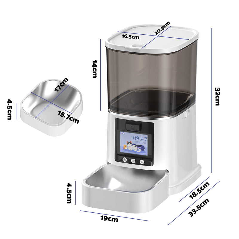 Advwin Smart Pet Feeder 5L w/ HD Camera & 2-Way Audio