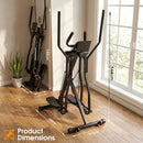 Advwin Foldable Air Walker Exercise Machine w/ Heart Rate Monitor