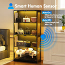 Advwin 4 Tier Display Cabinet Tall Storage